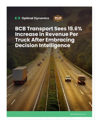 During Freight Recession, BCB Transport Sees 19.6% Increase in Revenue Per Truck After Embracing Artificial Decision Intelligence